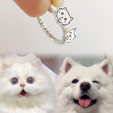 이미지를 갤러리 뷰어에 로드 , 개와 고양이 등의 애완 동물 사진으로 세계에 하나의 멋진 반지 ♡

